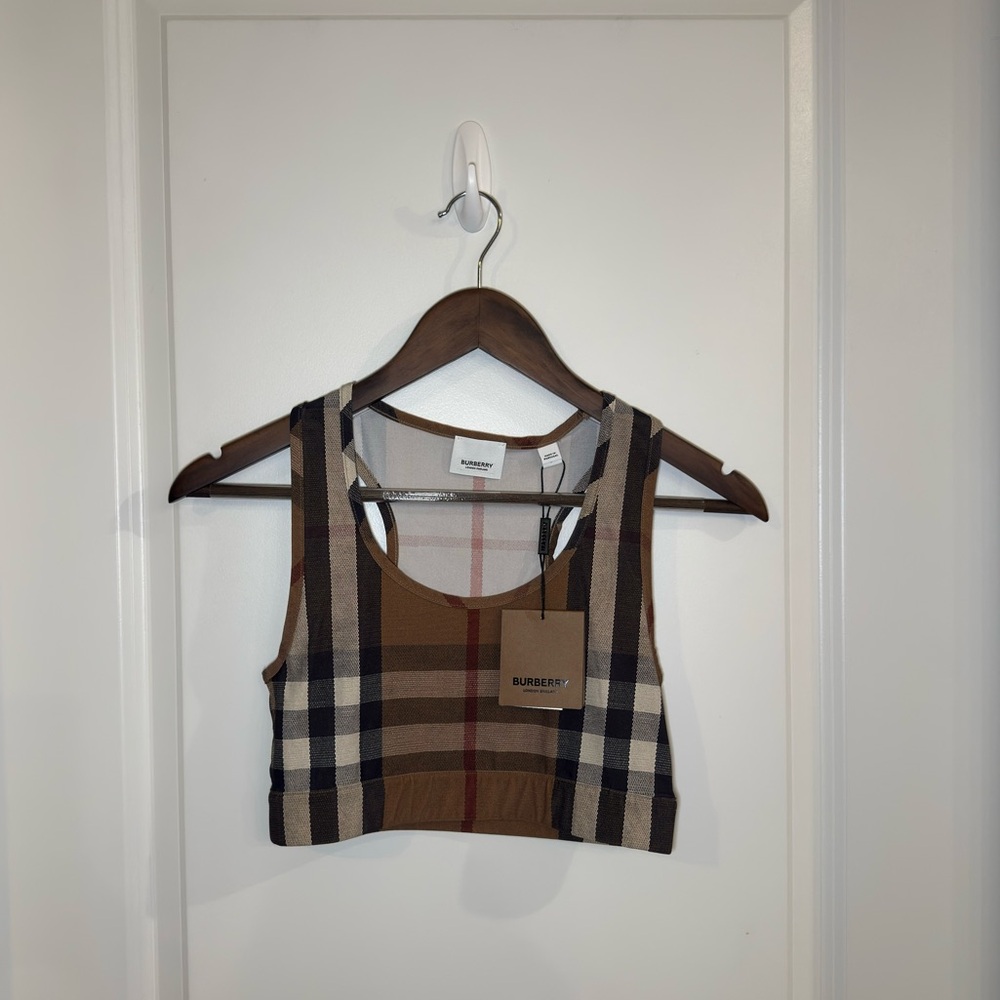 Burberry Immy Check Bra Top - Picture 5 of 14